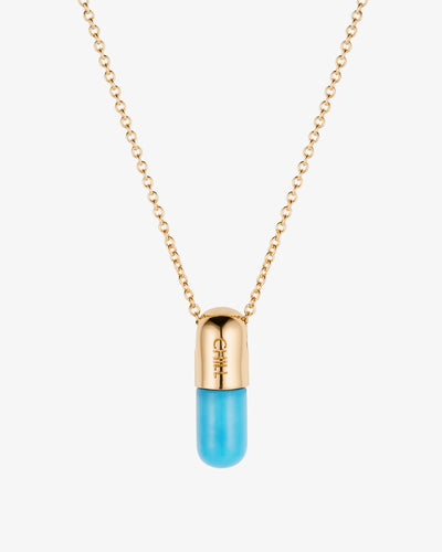 Gemstone Jumbo Chill Pill Necklace